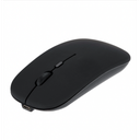 Rechargeable Silent Ergonomic Bluetooth + 2.4GHz Wireless Mouse Built-in NANO Receiver Black