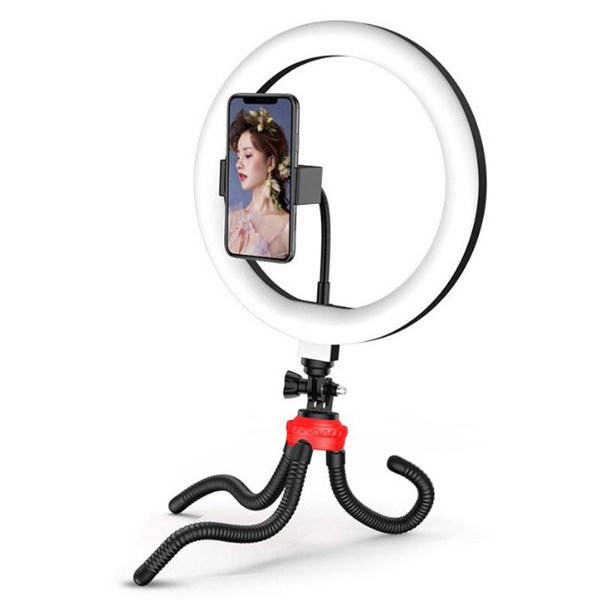 Multifunctional octopus bracket Ring Light with Stand B-30,flexible rotation and folding freely,blutooth remote control 26CM