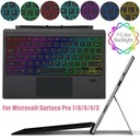 Wireless Keyboard Backlit Type Cover Trackpad for Microsoft Surface Pro 7/6/5/4