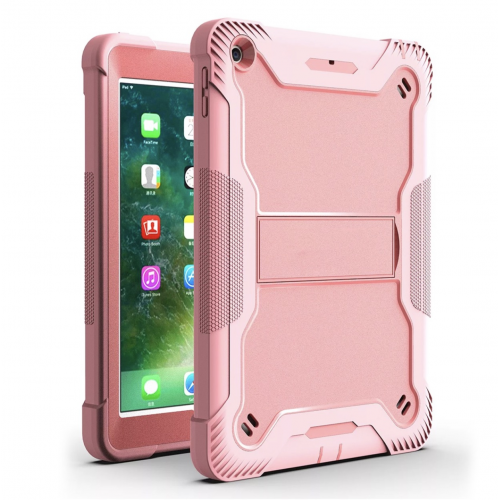 iPad Pro 12.9'' (2018/2020/2021/2022) Case | Shockproof Rugged Armor Tablet Cover with Kickstand Pin Connectork – Pink
