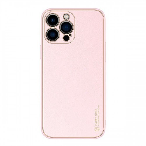 iPhone 12 Pro Luxury PU Leather Phone Cover Case Yolo Series (DUX DUCIS) Pink