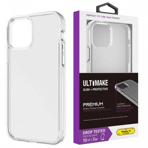 iPhone XS MAX  Transparent ShockProof Phone Case (Ultimake) Transparent