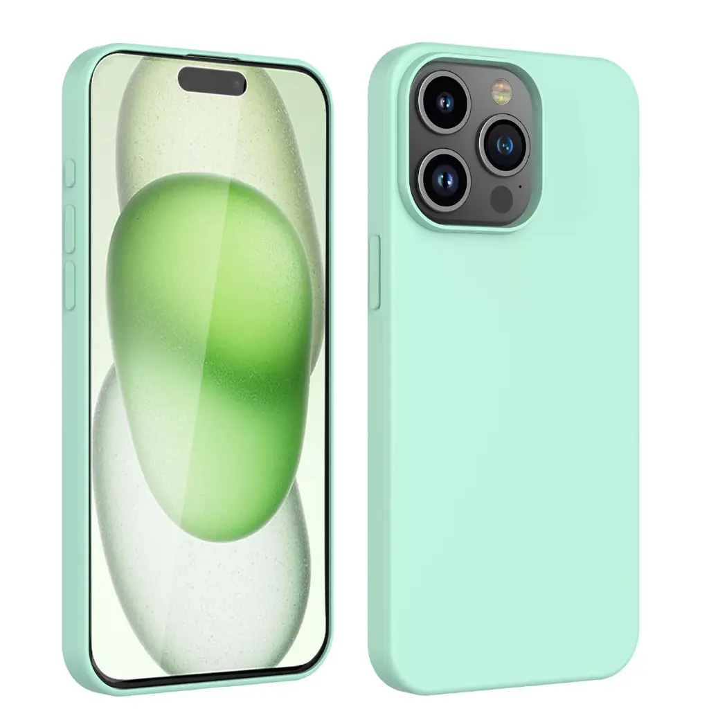 Silicone phone case without ring for samsung S9+ MINT