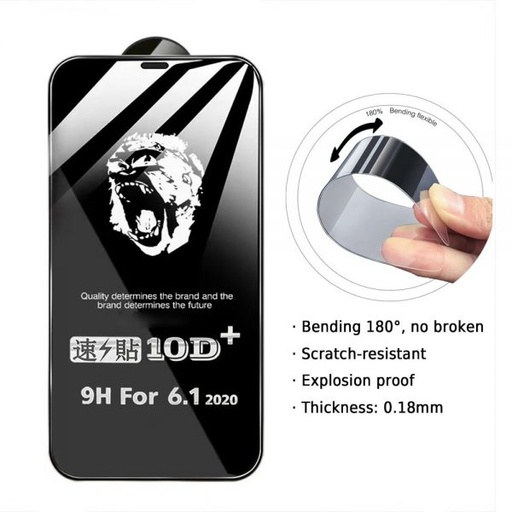 [M0720100021] iPhone 14 Pro Max Pliable and Strong Tempered Glass Screen Protector (Gorilla) Without Package 