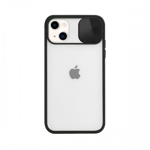 [M0620090140] iPhone XR Slide Camera Lens Protection Cover Phone Case ShockProof TPU (Case Mate) ) Black