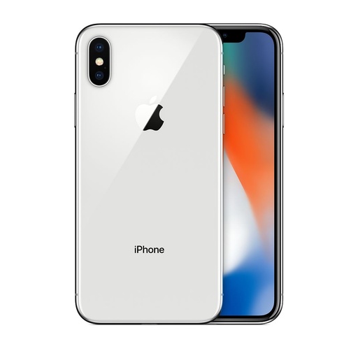 [M0010010794] iPhone X 256GB Silver A Grade above 90% Battery Health(Refurbished)