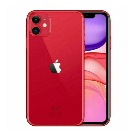 [M0010010890] iPhone 11 128GB SS+eSim Red A Grade 100% Battery Health( Refurbished ) - (Message Stock)