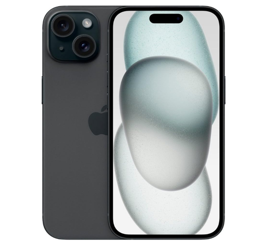 [M0010011049] iPhone 15 128GB DS Black A Grade above 80% Battery Health( Refurbished )