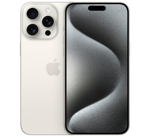 [M0010011108] iPhone 15 Pro Max 256GB SS+eSim White Titanium A Grade above 80% Battery Health( Refurbished )