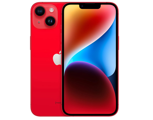 [M0010011193] iPhone 14 256GB SS+eSim Red A Grade 100% Battery Health( Refurbished )