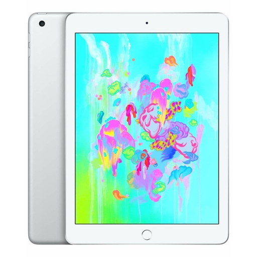 [T0010010505] iPad 6th Gen 9.7" Cellular + Wi-Fi 128GB Silver A1954 A Grade 100% Battery Health (Refurbished)