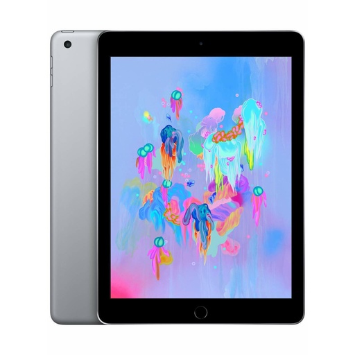 [T0010010501] iPad 6th Gen 9.7" Cellular + Wi-Fi 128GB Space Gray A1954 A Grade 100% Battery Health (Refurbish)