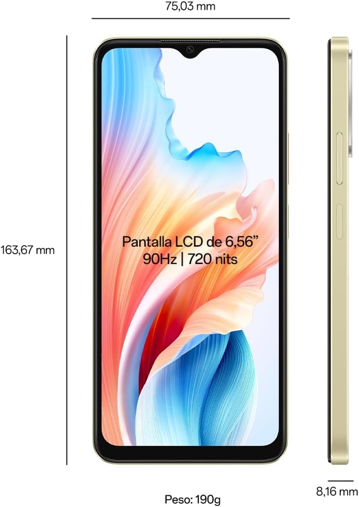 OPPO A38 4G DS 4/128GB Glowing Gold - Brand new