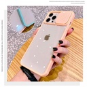 iPhone 6G 7G 8G Slide Camera Lens Protection Cover Phone Case ShockProof TPU (Case Mate) Pink Red