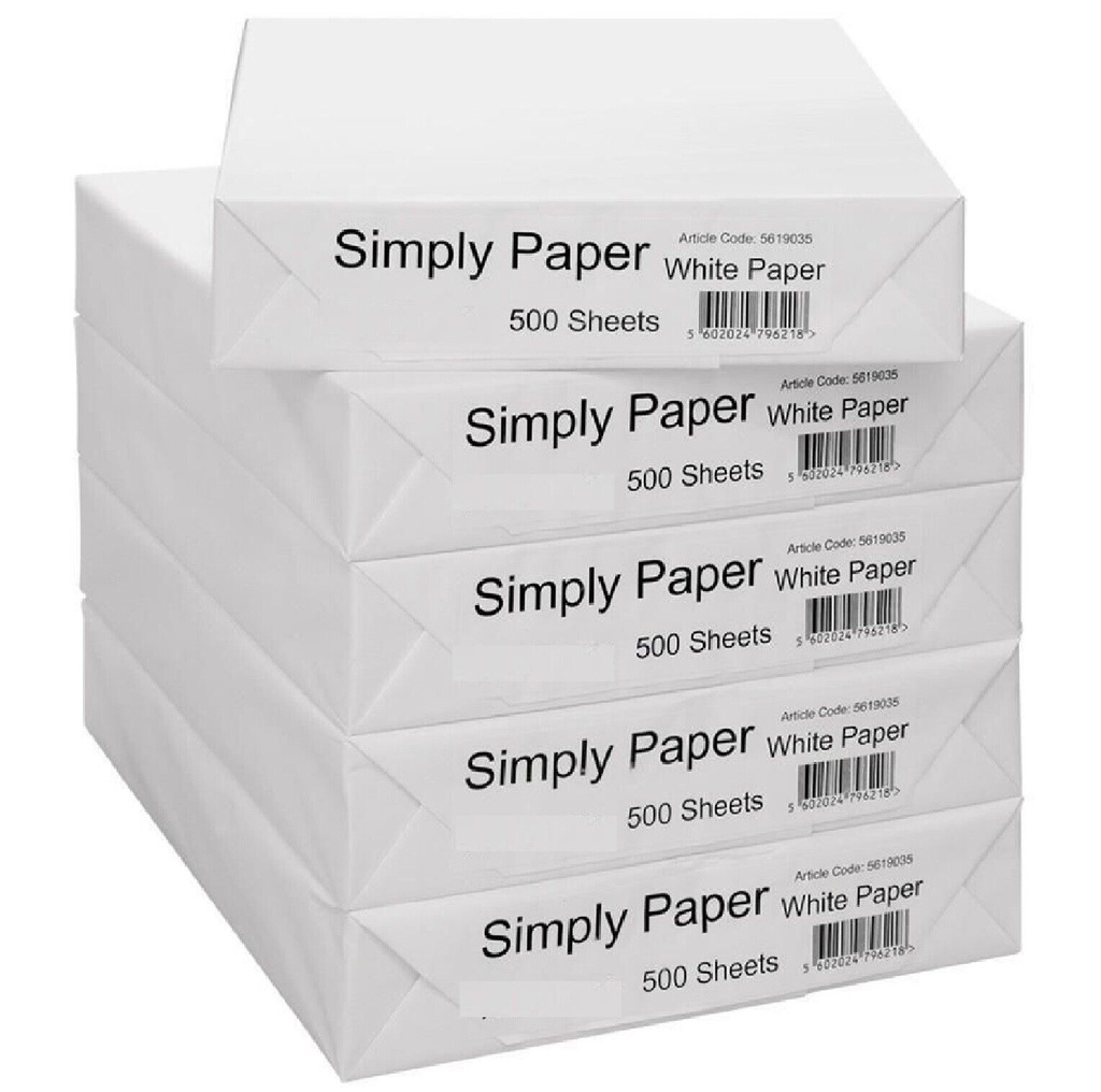 LEWEN Office Printer Paper A4 - 80gsm White 210x297mm 500 Sheets per Ream(Price for 10 reams)