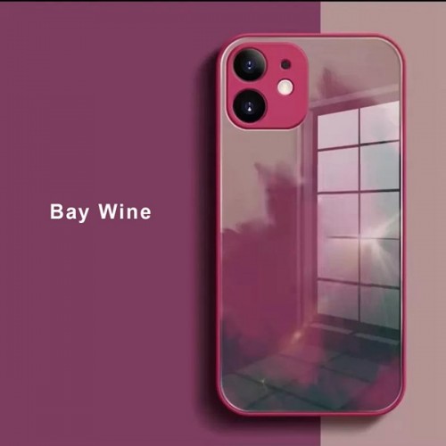 iPhone 11 Pro Max Artistic ShockProof Phone Case (Biguo) Bay Wine Red