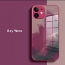 iPhone 11 Pro Max Artistic ShockProof Phone Case (Biguo) Bay Wine Red