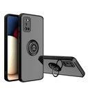 iPhone XS Max ShockProof Phone Cover Case with 360 Magnet Ring Holder TPU + PC Protective Case Black (Q Shadow) 