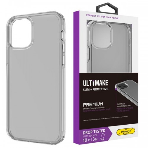 iPhone 6/7/8 Plus  Transparent ShockProof Phone Case (Ultimake) Black