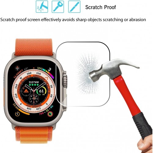 Tempered Glass Full Coverage For I-Watch 45mm 