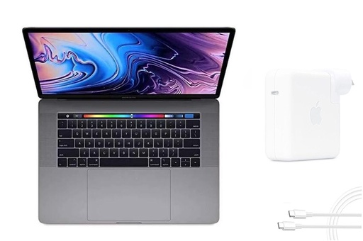 [L0010010007] Apple MacBook Pro 15" 2018 A1990 6-Core i7-8850H 2.6-4.3GHz 16GB DDR4 512GB SSD Touch Bar Space Gray A Grade  ( Refurbished )
