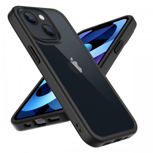 [M0770090232] iPhone 14 Pro Max 6.7 9H Tempered Glass Anti Scratch Clear ShockProof Phone Case (YUVAL) Black Border