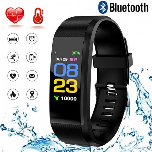 [E0680500006] Children wristband 115Plus bluetooth 4.0 waterproof 3.7v/50mah TELINK 8266 Black