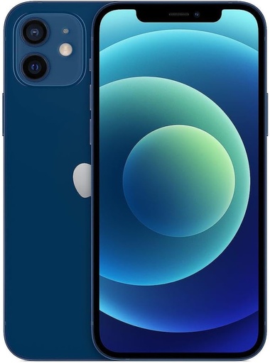 [M0010011064] iPhone 12 128GB Blue SS+eSim 100% Battery Health Excellent Grade frame scratch (Refurbished)